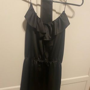 Naked Zebra black silk dress size large